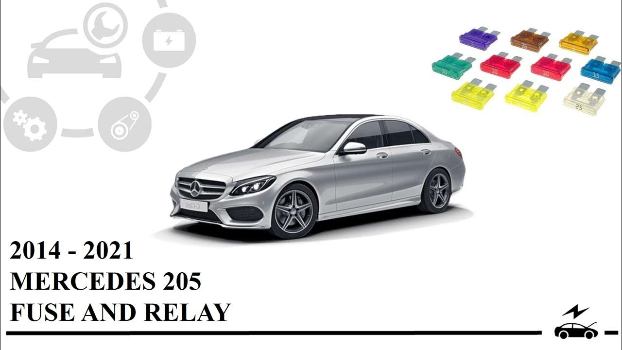 Fuse box diagram Mercedes C300 (20142021) W205 S205 C205 A205 relay