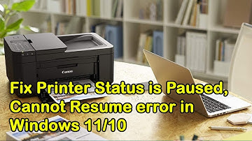 Fix Printer Status is Paused, Cannot Resume error in Windows 10 or 11