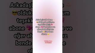 30 Abone Oldum Çok Teşekkür Ederim