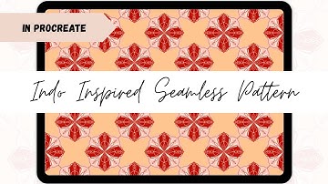 Create an Indo-Inspired Seamless Pattern in Procreate | Easy Motif to Repeat Pattern Tutorial