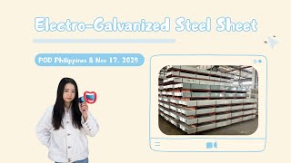 SECC Electro-Galvanized Steel Sheets (EGl) to Philippines