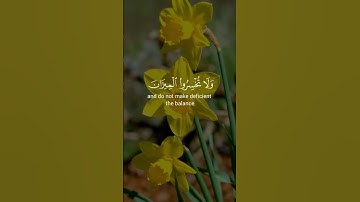 تلاوة قصيرة تشرح الصدر وتملأ القلب سكينة | سورة الرحمن – المنشاوي #اكسبلور