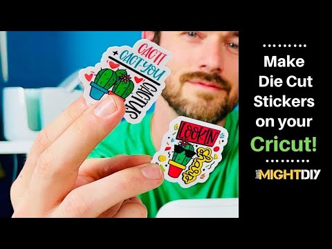 How to Make Waterproof Stickers on a Cricut  Die Cut Stickers with Cricut  Print and Cut 