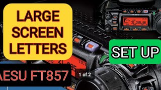 YAESU FT-818ND INCREASE FREQUENCY DISPLAY SIZE SET UP