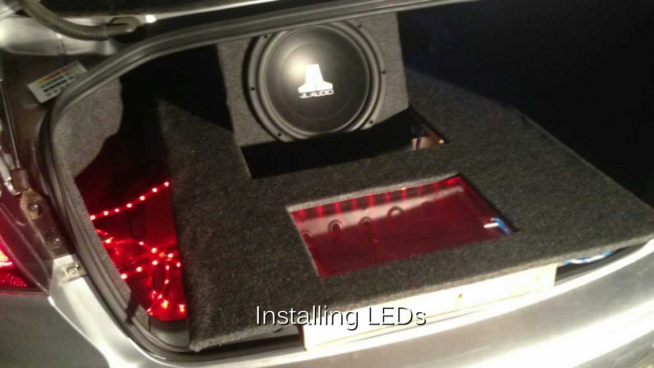subwoofer in boot