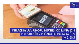 Vývoj na Blízkém východě netlačí centrální banku k okamžité reakci, říká Petr Sklenář z ČNB