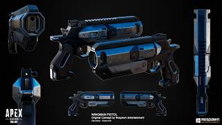 Timelapse making of Wingman Apex Legends   Speed 3D modeling