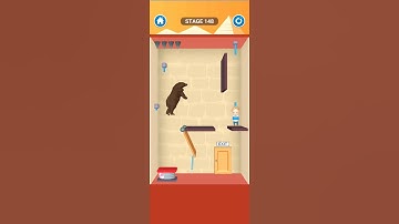 rescue cut rope puzzle stage 148| rescue cut rope puzzle game for android and iOS #shorts