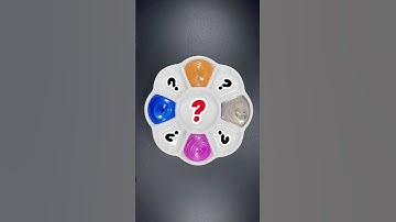 🎨Experiment of mixing 4 metal colors into 5 brilliant colors #satisfying#colormixingmagic#colornood