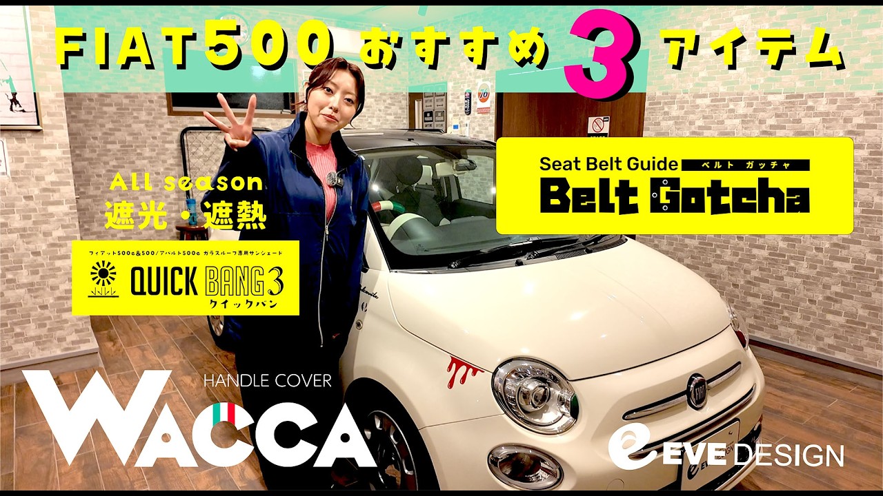 Introducing three recommended items for the Fiat 500! The Wakka 
