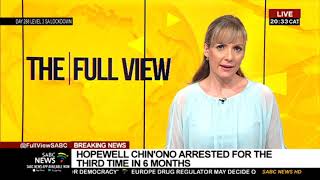 Zimbabwean journalist and government critic Hopewell Chin'ono arrested for the 3rd time in 6 months