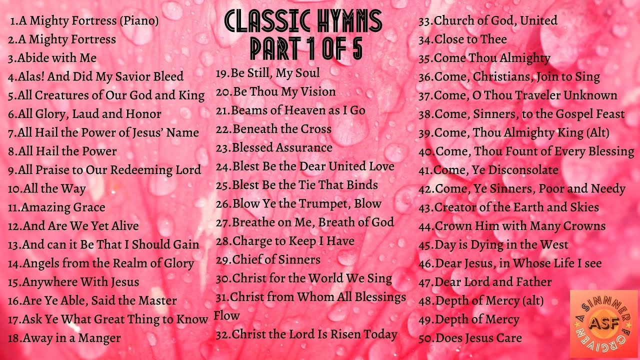 Instrumental Classic Worship Hymns Part 1 - YouTube