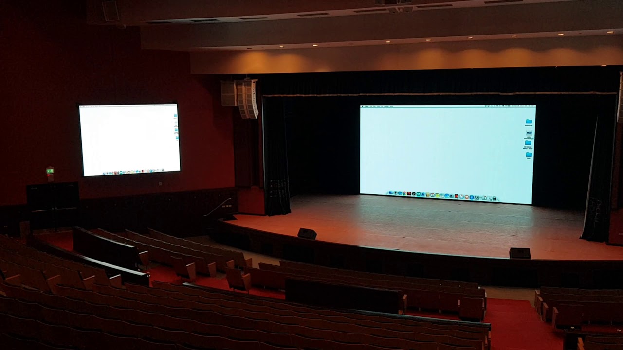 AUC - Bassily Hall Mega LED Screen Installation - YouTube