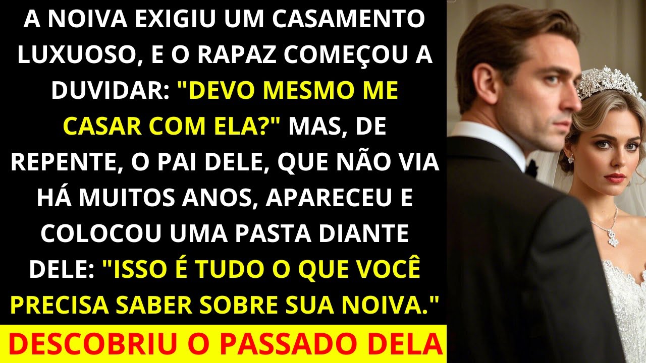 A noiva exigiu um casamento luxuoso e o rapaz começou a duvidar se deveria se casar com ela!