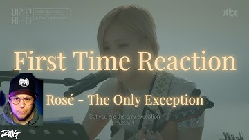Rosé | The Only Exception | Canadian FIRST TIME REACTION | K-Pop