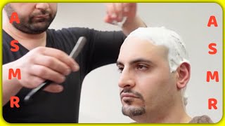 asmr SMOOTH razor head SHAVE Barber TURKO