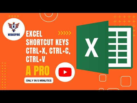 Excel Shortcut Keys Ctrl+X, Ctrl+C, Ctrl+V
