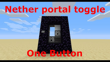 Nether Portal Toggle (1 button, 1 wide) Minecraft Java 1.13+