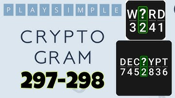 PlaySimple CRYPTOGRAM level 297 298
