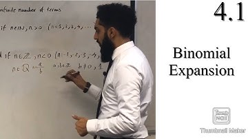Edexcel A level Maths: 4.1 Binomial Expansion