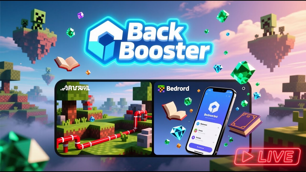 Minecraft JAVA & Bedrock edition | Back booster Official está en vivo