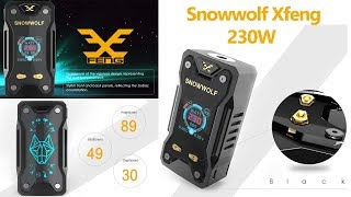 XFeng 230w TC Box Mod by Snowwolf | Vaping Galaxy  | Elegomall