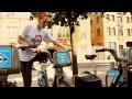 Fuck Your Olympics - Diane Spencer parks Boris's Bike