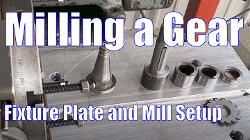 Milling A Gear 1 (Ellis Dividing Head on a Moore Jig Borer New Fixture Plate)