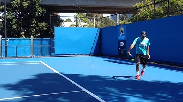 Roger Federer Ultimate Slow Motion Backhands at Australian Open