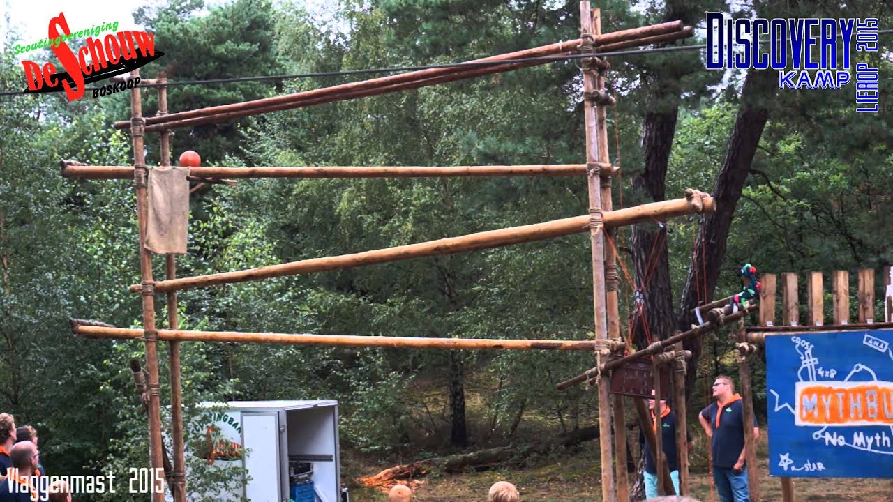 Discovery kamp 2015: De vlaggenmast