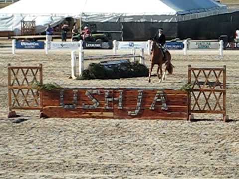 Jennifer Alfano and Jersey Boy Riding in the USHJA...