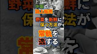 中国の路上販売　野菜を新鮮に保つ方法が常軌を逸する