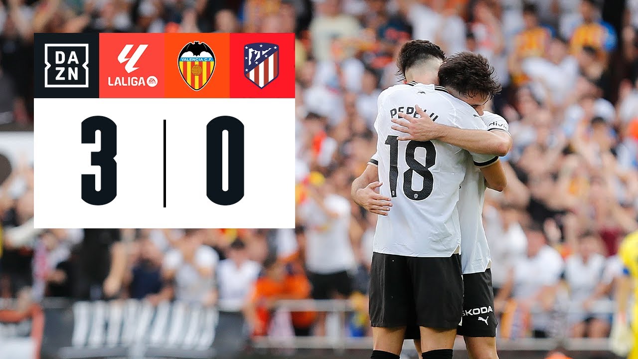 Valencia CF vs Atlético de Madrid (3-0) | Resumen y goles | Highlights ...