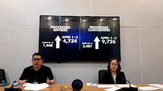BUREAU OF CUSTOMS: THE LIVE UPDATES (April 03, 2020)