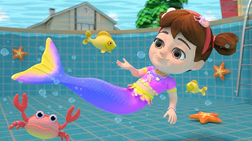 Little Mermaid Song | Swimming and more Sing Along Kids Songs