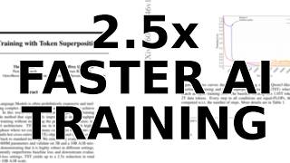AI Training Just Got 2.5x Faster! Meet Token Superposition