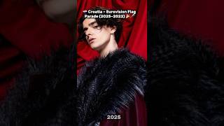🇭🇷 Croatia – Eurovision Flag Parade (2025–2022) 🎉🎤 #esc2025