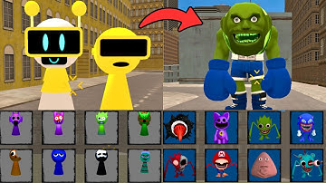 SPRUNKI FUNBOT & GARNOLD VS LIN GANG GULI GULI NEXTBOTS IN PLAYGROUND MOD (Garry’s Mod)