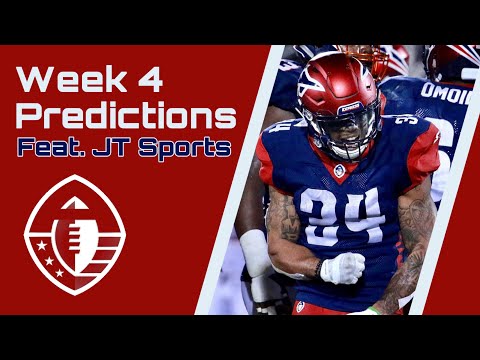 AAF Week 4 Predictions and Johnny Manziel News with JT SPORTS