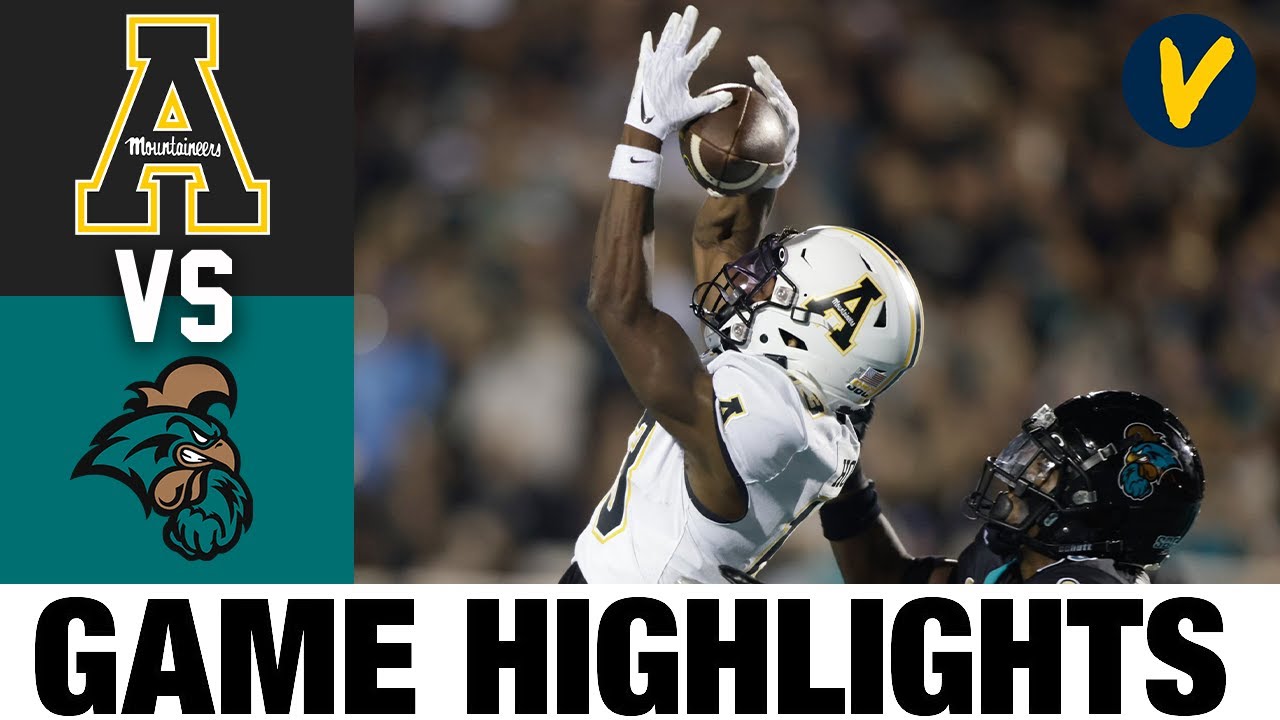 App State vs Coastal Carolina 2022 College Football Highlights Win