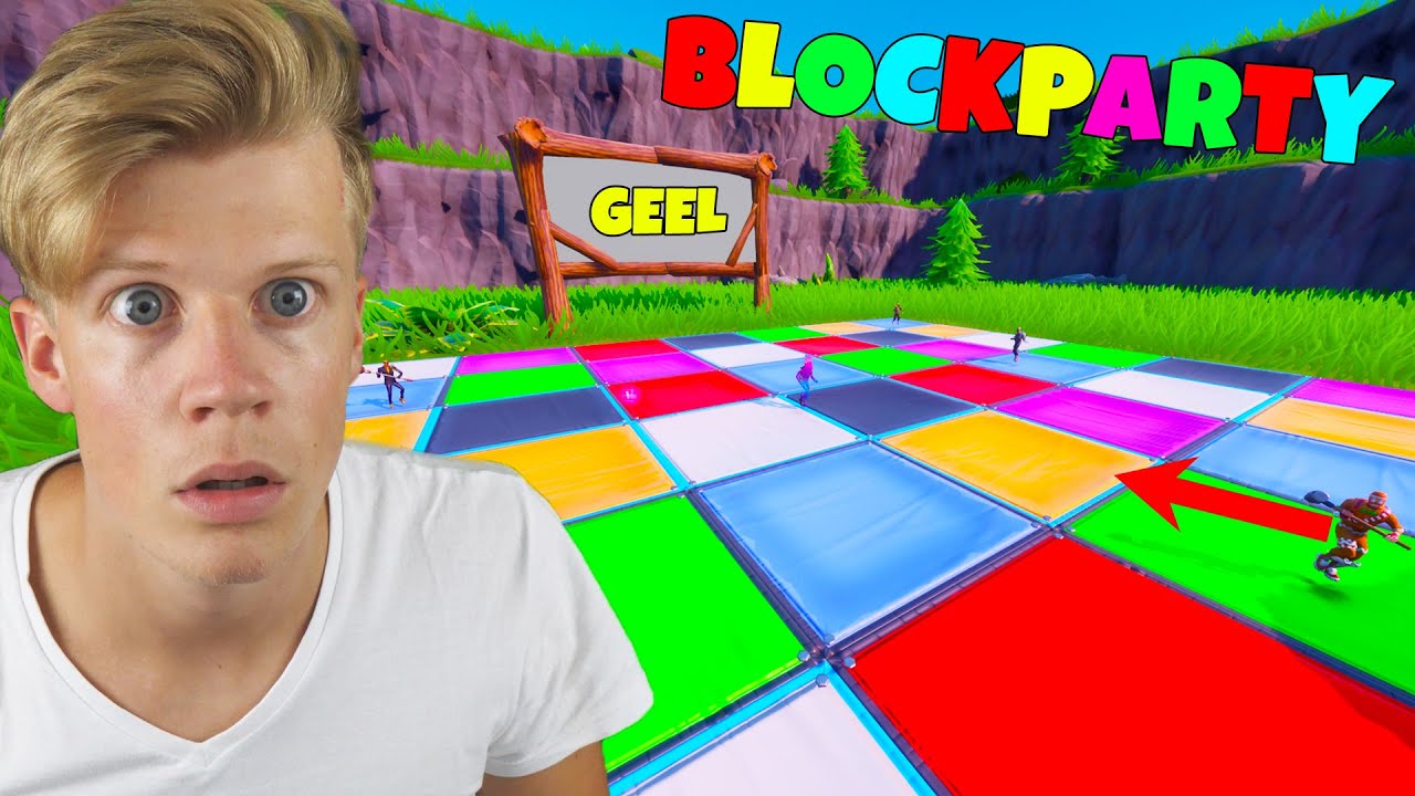 BLOCKPARTY in FORTNITE met heeeel veeeel YouTubers
