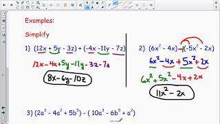 A2 NOTES Polynomials Add,Subt and Multiply