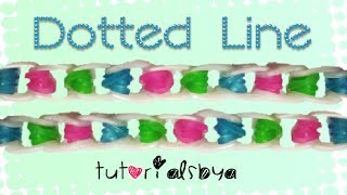 NEW Dotted Line Rainbow Loom Bracelet Tutorial