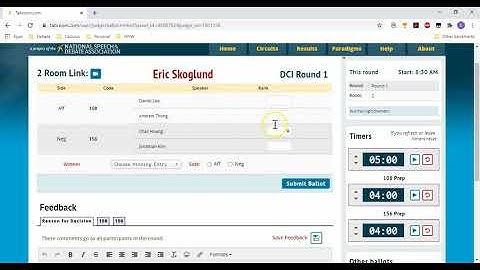 Tabroom.com Judge Tutorials - 2 - Using Online Ballots