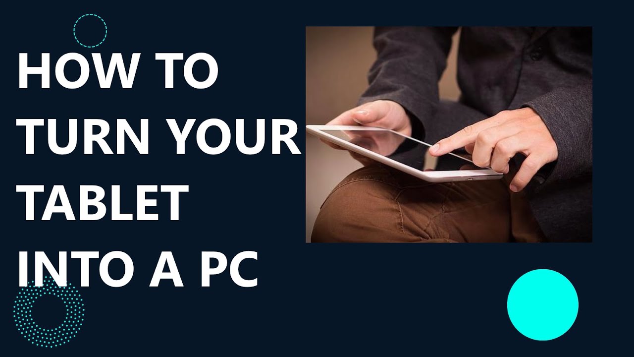 How to turn your tablet in a PC YouTube