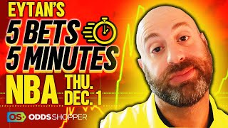 5 Best NBA Bets In 5 Minutes | Thursday 12/1/22 NBA Picks & Predictions