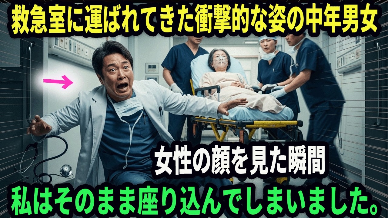 救急室に運ばれてきた衝撃的な姿の中年男女、女性の顔を見た瞬間、私はそのまま座り込んでしまいました。