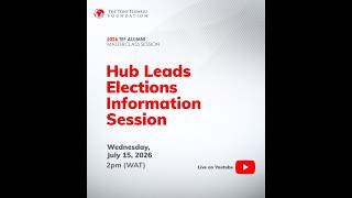 2026 Alumni Hub Lead Election Information Session