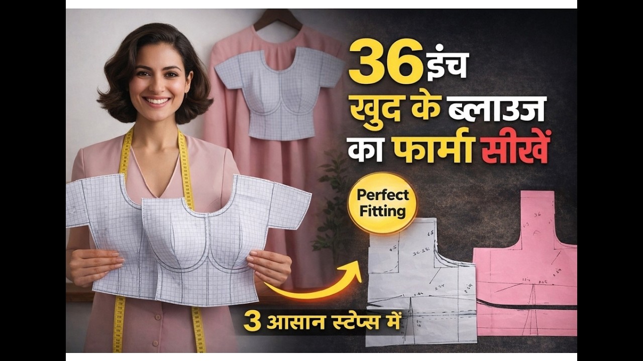 36 Inch Blouse Farma | Shuddh Fitting Ke Liye Sahi Tarika Janiye