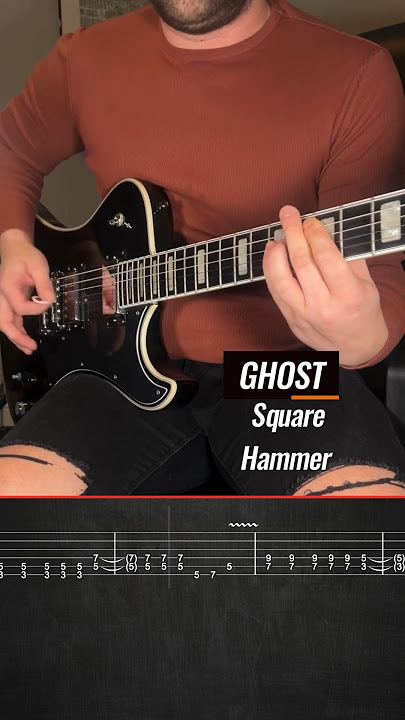 Square Hammer - Ghost. Guitar Solo Playthrough and Guitar tab